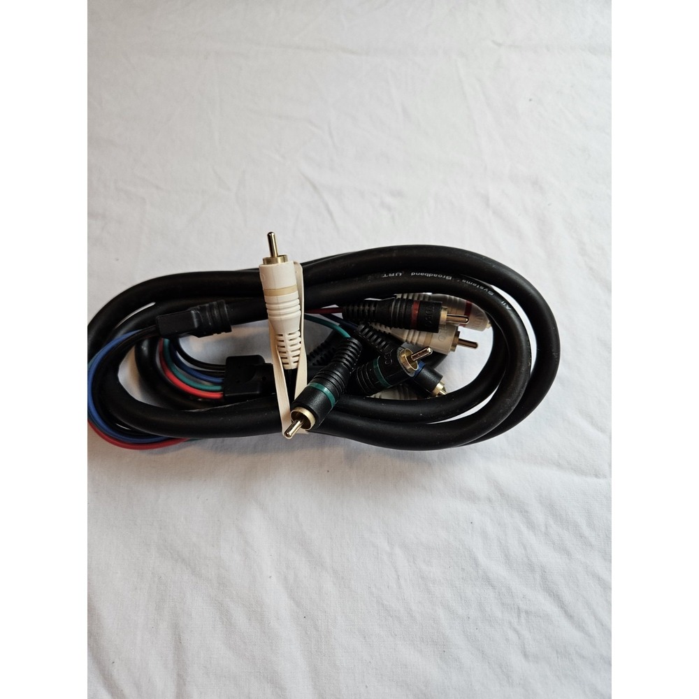 All Systems Broadband Cable Mini 5 Component Cable With‎ White Audio Connectors